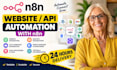 n8n website integration API webhook workflow automation