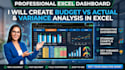 create budget vs actual and variance analysis in excel