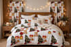 design cute christmas corgi seamless fabric pattern
