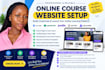 setup online course website using learnworlds, podia, zenler attractwell, kajabi
