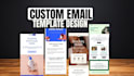 design email HTML template, responsive newsletter and mailchimp email design