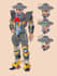 draw anime character design reference sheets