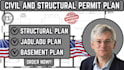 do civil and structural plan, adu and jadu plan, garage conversion in michigan