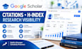 increase google scholar citations, improve h index and research visibility