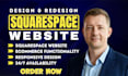 build clean squarespace website design, redesign squarespace website development