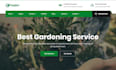 design garden service website landscaping appointment website