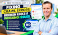 website seo technical audit fixing crawl errors broken links and indexing issues