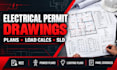 create electrical permit drawings, electrical plans  permit ready designs