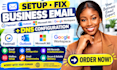 setup fix fastmail outlook microsoft 365 google workspace business email and dns