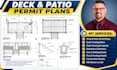 draw deck and patio permit plans deck framing architectural drawings