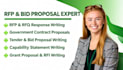 write rfp, rfq, tender, bid proposal and government contract