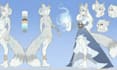 custom furry art fursona designs and character reference sheets
