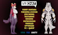 create custom furry vrchat avatar, fursona, 3d model, vrc character, 3d vtuber