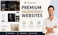 do squarespace store design and redesign, squarespace website design