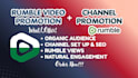 do organic rumble channel promotion video promotion