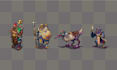 design pixel art backgrounds, game tilesets, and UI assets