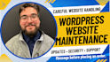 maintain and manage your wordpress website