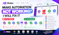 fix broken make automation and webhook errors