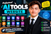 create a professional ai tools website with modern responsive UI
