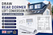 draw rear dormer loft conversion plan for uk planning permission