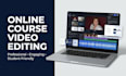 build and edit online course video, design course website, setup skool community