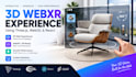 create a webxr ar vr experience using threejs webgl and react