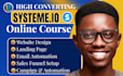 build systeme io landing page, systeme io online course, systeme io website