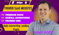 design a high converting framer saas website and landing page