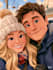 create a disney cartoon illustration