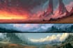 do fantasy landscape illustrations