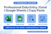 data entry google sheets pdf to excel copy paste