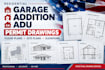 create garage, addition and adu permit drawings