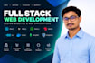 do custom website development as full stack developer, nodejs react next