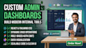 build modern custom admin dashboard web app in react and tailwind