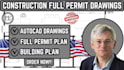 full permit ready plan, autocad drawing, full blueprint, building plan texas, wa