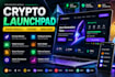 build crypto launchpad token presale website, staking dapp wallet connect