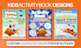 create kids activity book designs for amazon KDP