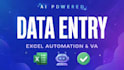 do ai powered data entry, pdf to excel and excel automation