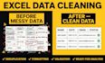 clean excel data and create python dashboards