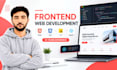 be your frontend web developer using HTML CSS js react tailwind bootstrap
