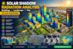 develop solar shadow radiation analysis buildings landscape city 3d gis mapping