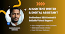 do ai content writing virtual assistant tasks