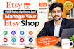 setup optimize and manage your etsy shop