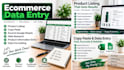 do ecommerce data entry and product listing