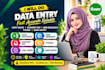 do data entry, excel, web scraping, product upload and lead generation