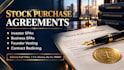 draft a founder restricted stock purchase agreement with vesting