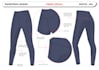 create flat equestrian fashion legging