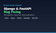 fast API  python bug fixing