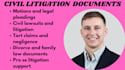 civil lawyer for litigation, lawsuits,complaints, motions,appeals,legal drafting