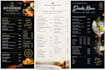 design a professional restaurant or hotel menu